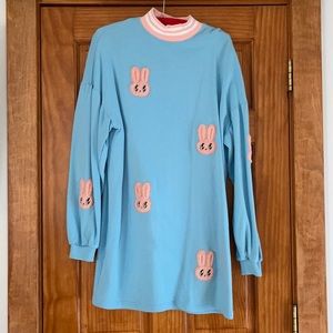 Lazy Oaf x Esther Bunny Sweater Dress
